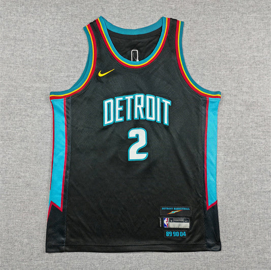 Youth Cade Cunningham Detroit Pistons #2 City Edition Embroidered Jersey(副本)