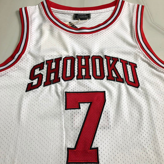 Slam Dunk Shohoku #7 Throwback Jersey - Dense Embroidery