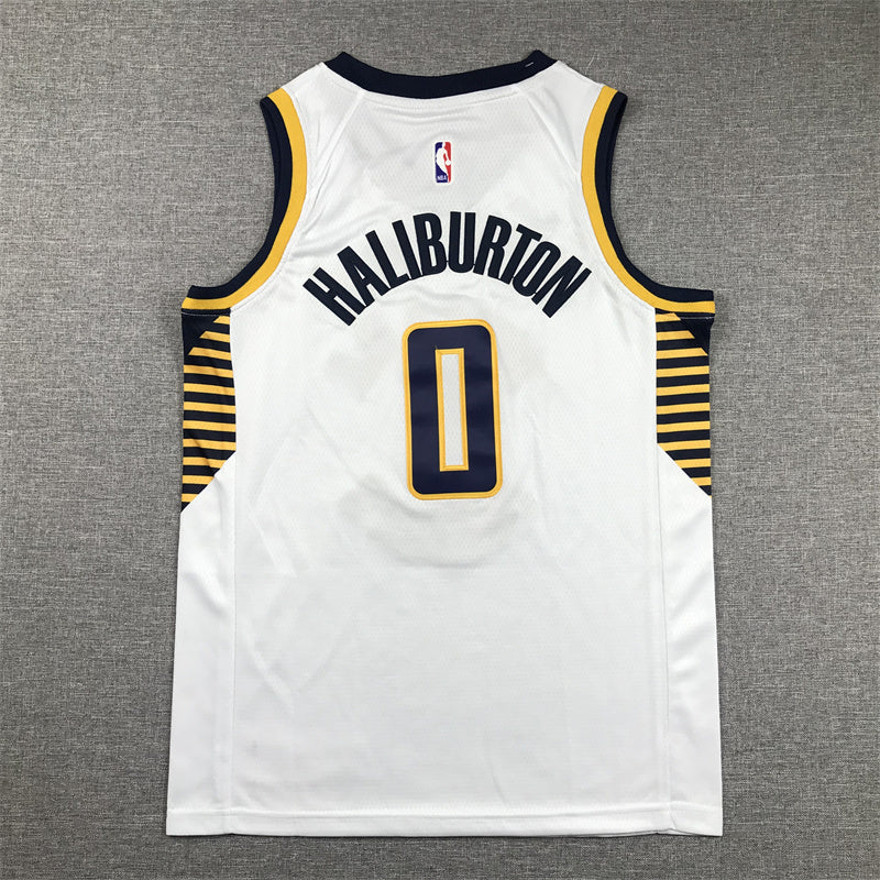 Youth Tyrese Haliburton Indiana Pacers #0 Embroidered Jersey