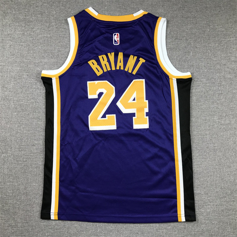 Youth Kobe Bryant Los Angeles Lakers #24 Embroidered Jersey