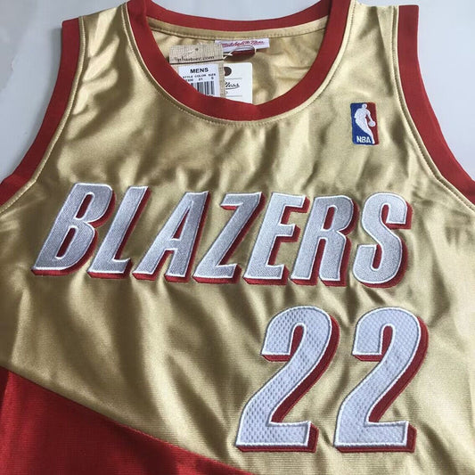 Portland Trail Blazers Clyde Drexler #22 Platinum Edition Jersey - Dense Embroidery