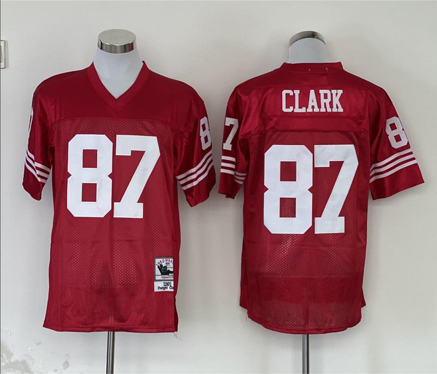 San Francisco 49ers Red Vintage#87 CLARK Jersey