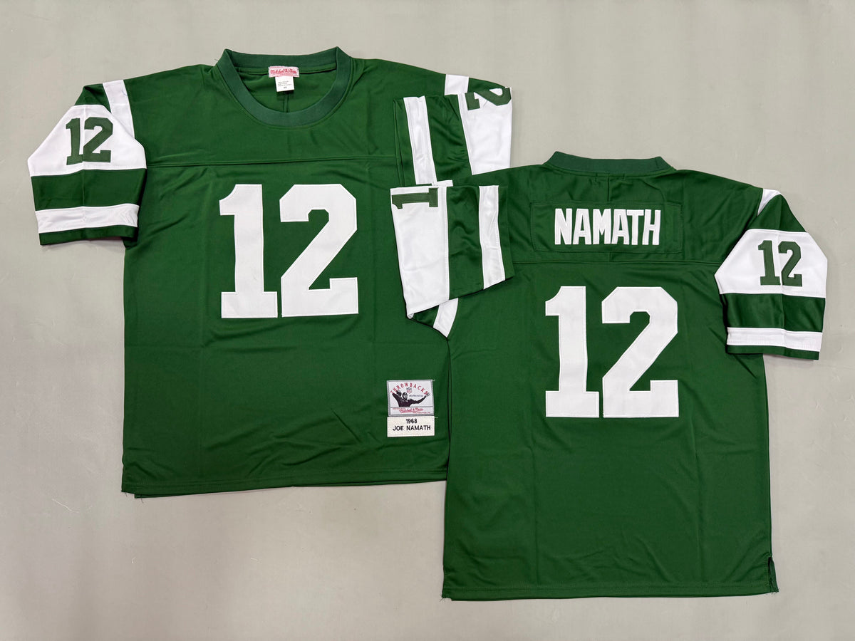 Mens Joe Namath#12 New York Jets Vintage Throwback Jersey