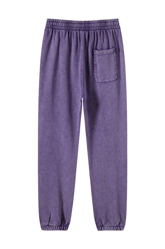 100% Cotton 420GSM Washed Sweatpants