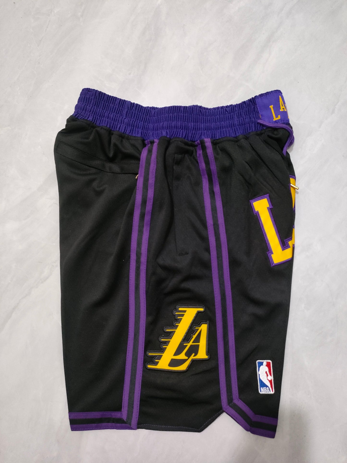 Los Angeles Lakers 2024 Black City Edition Pocket Shorts