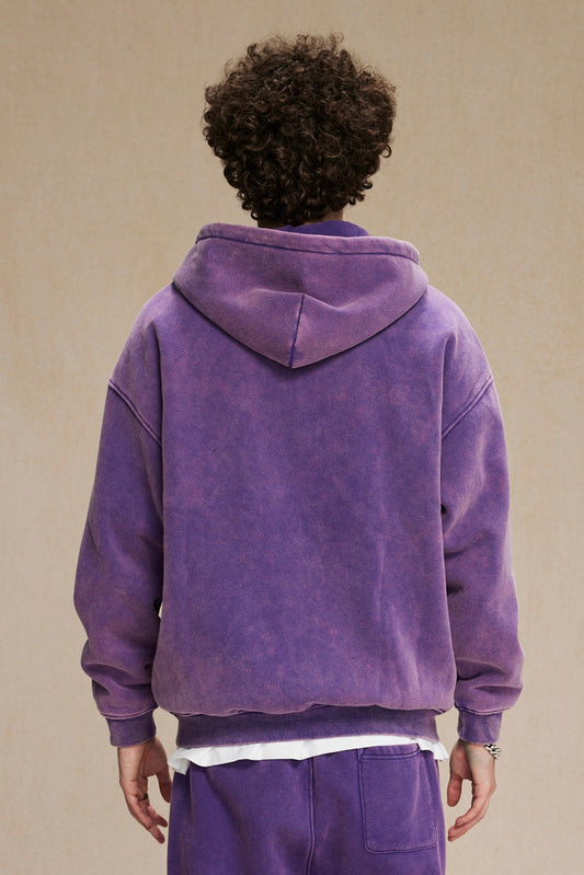 360GSM Washed Fleece Zipper Jacket