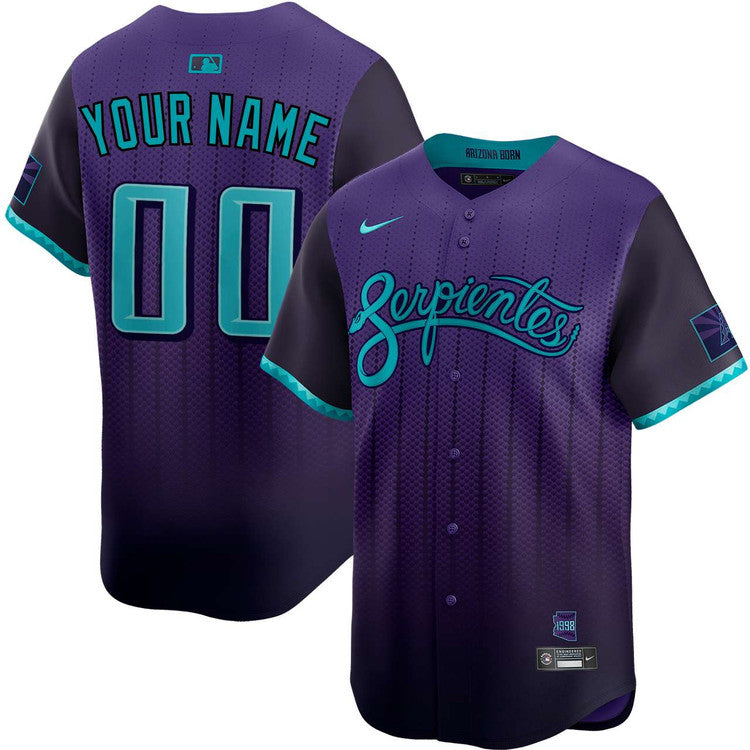 Custom Arizona Diamondbacks 2025 City Connect Limited Jersey – Purple