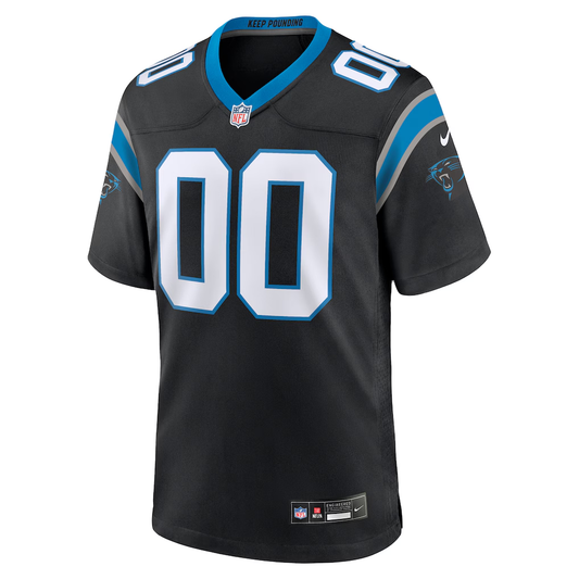 Custom Carolina Panthers Black Game Jersey