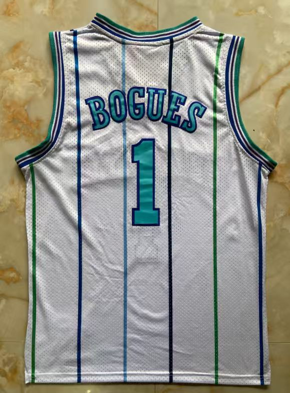 Charlotte Hornets Muggsy Bogues #1 1992-93 Throwback — Jersey