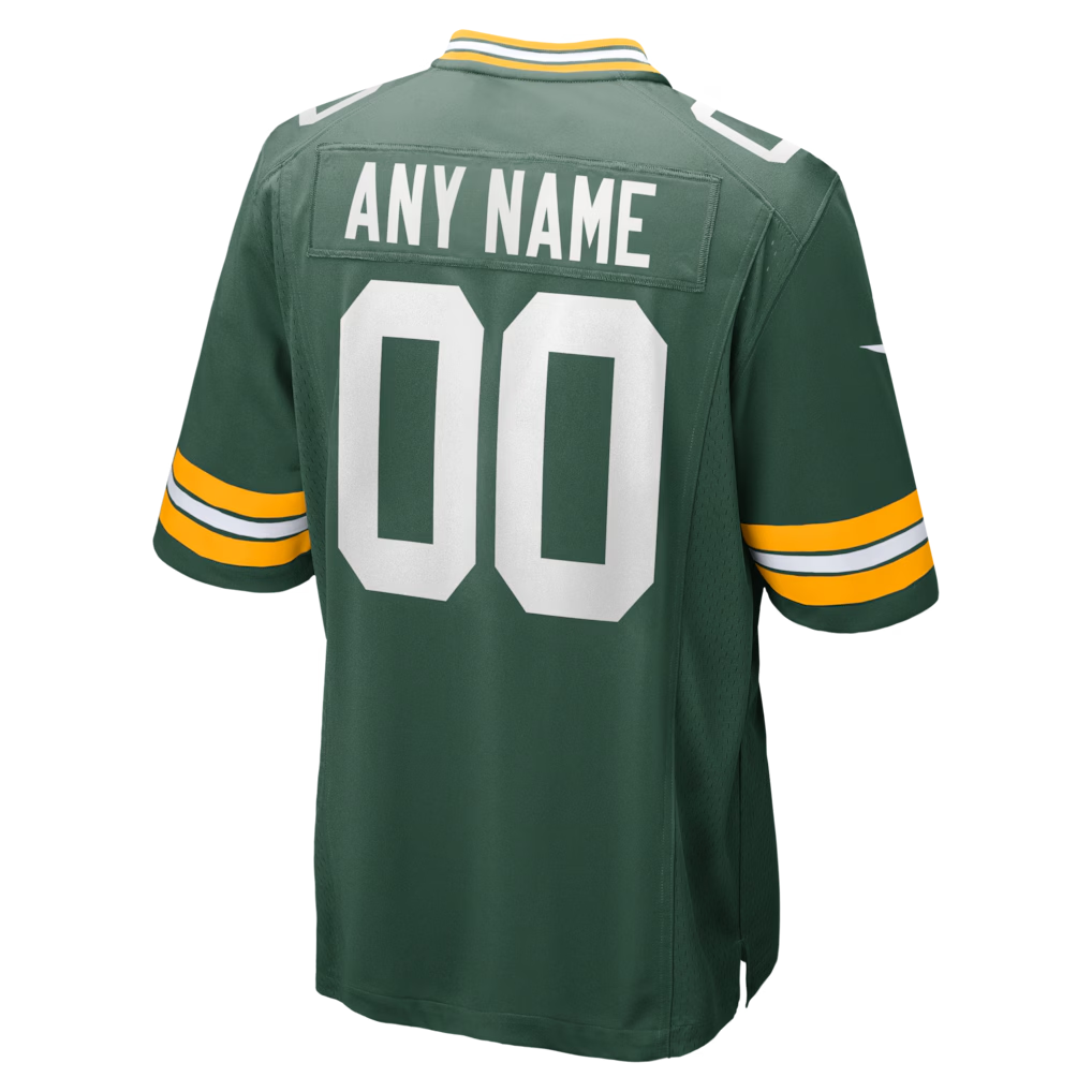 Custom Green Bay Packers Green Game Jersey