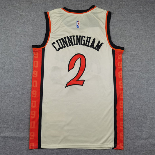 Detroit Pistons Cade Cunningham #2 2025 City Edition Swingman Jersey ! Embroidered