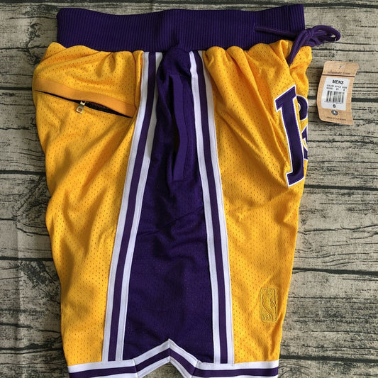 Los Angeles Lakers yellow Pocket Shorts