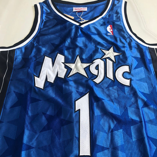 Orlando Magic Anfernee Hardaway #1 blue 1994-95 Throwback Jersey - Dense Embroidery