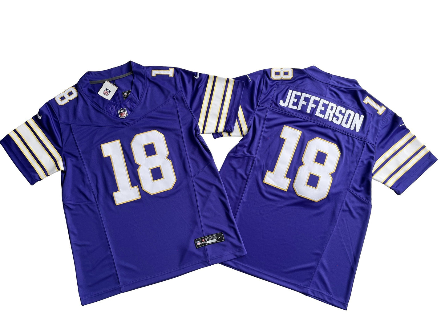 Minnesota Vikings 18# Justin Jefferson Vapor F.U.S.E. Limited Jersey