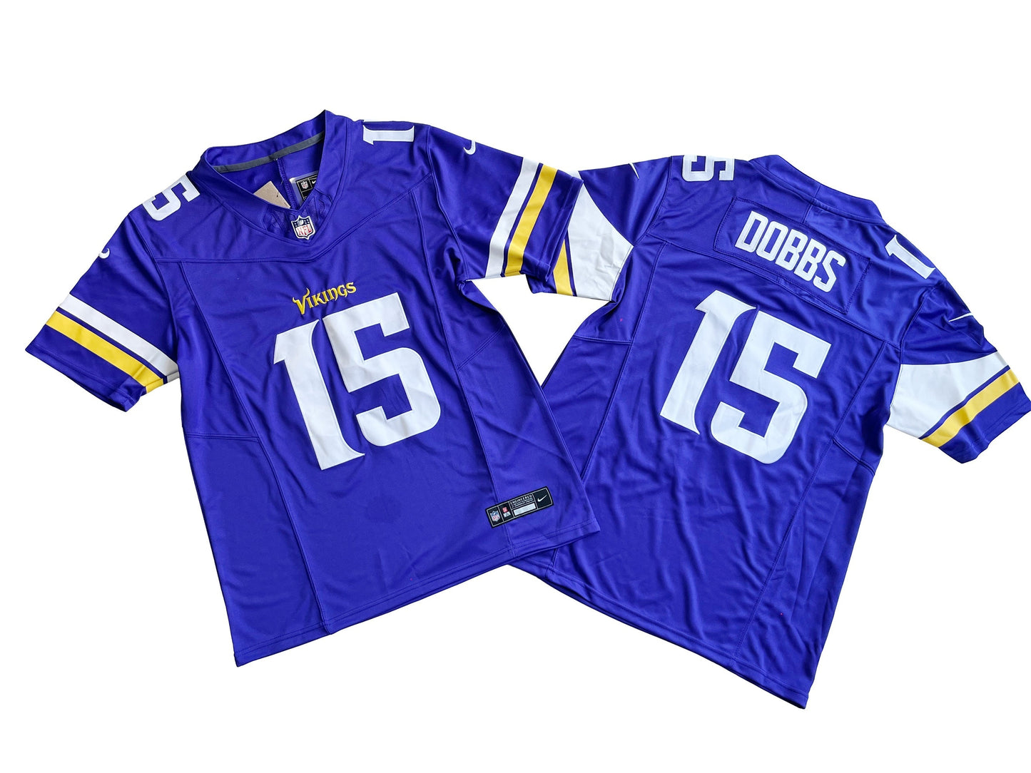 Minnesota Vikings 15# Joshua Dobbs Vapor F.U.S.E. Limited Jersey