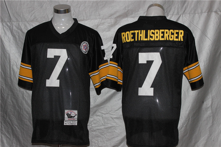 Pittsburgh Steelers Black Vintage #7 ROETHLISBERGER Jersey