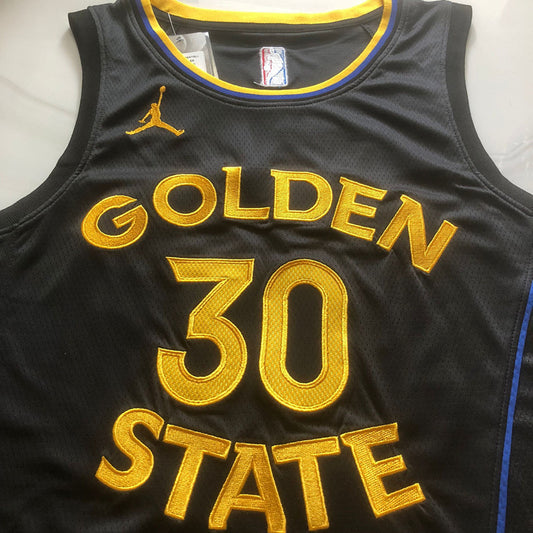 Golden State Warriors Stephen Curry #30 Announcement Version Jersey - Dense Embroidery