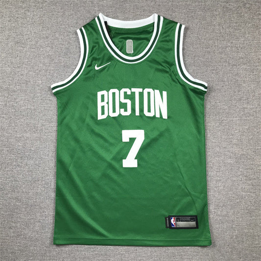 Youth Jaylen Brown Boston Celtics #7 Embroidered Jersey