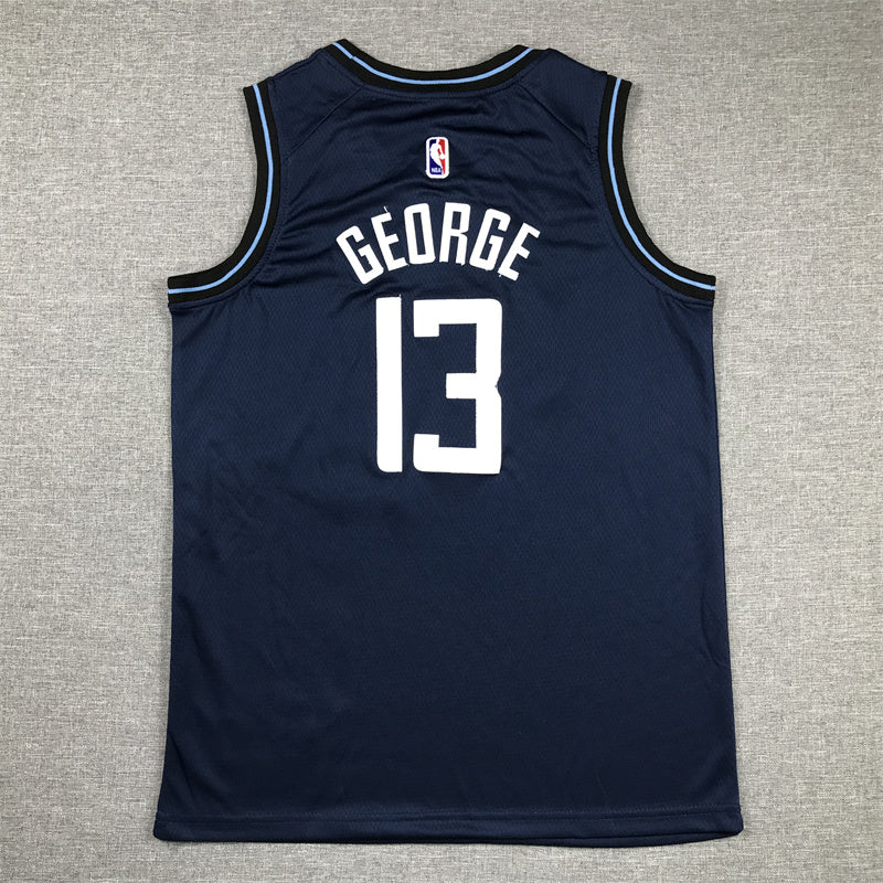 Youth Paul George Los Angeles Clippers #13 City Edition Embroidered Jersey