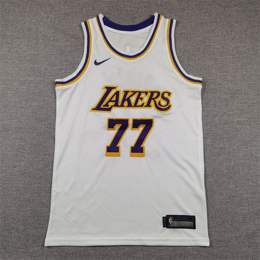 Youth Luka Don?i? Los Angeles Lakers #77 Embroidered Jersey