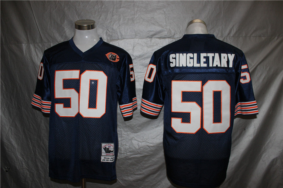 Chicago Bears Blue Vintage #51 SINGLETARY Jersey