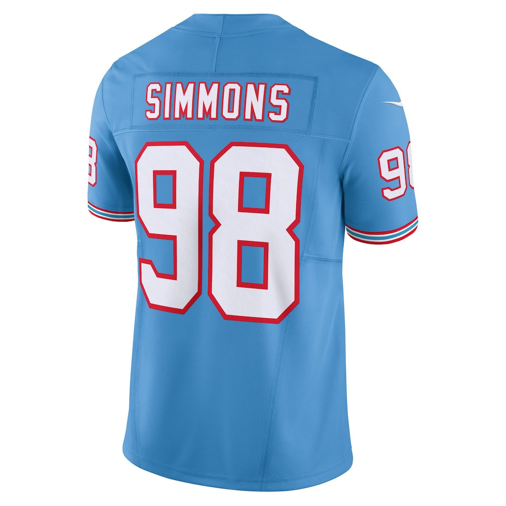 Jeffery Simmons #98 Tennessee Titans Light Blue Vapor F.U.S.E. Limited Jersey
