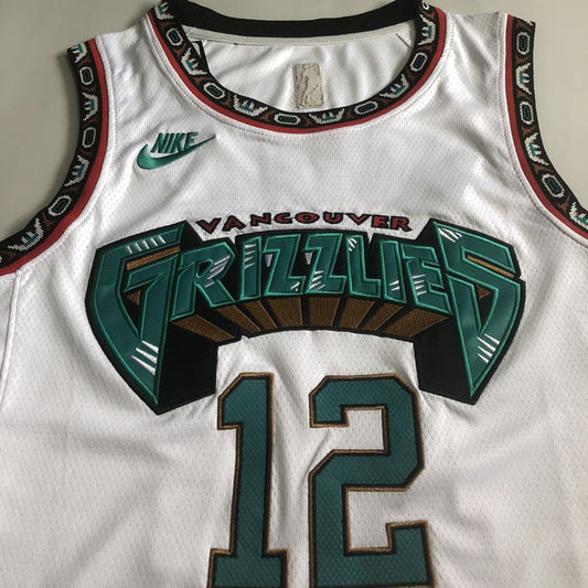Memphis Grizzlies Ja Morant #12 white Throwback Jersey - Dense Embroidery