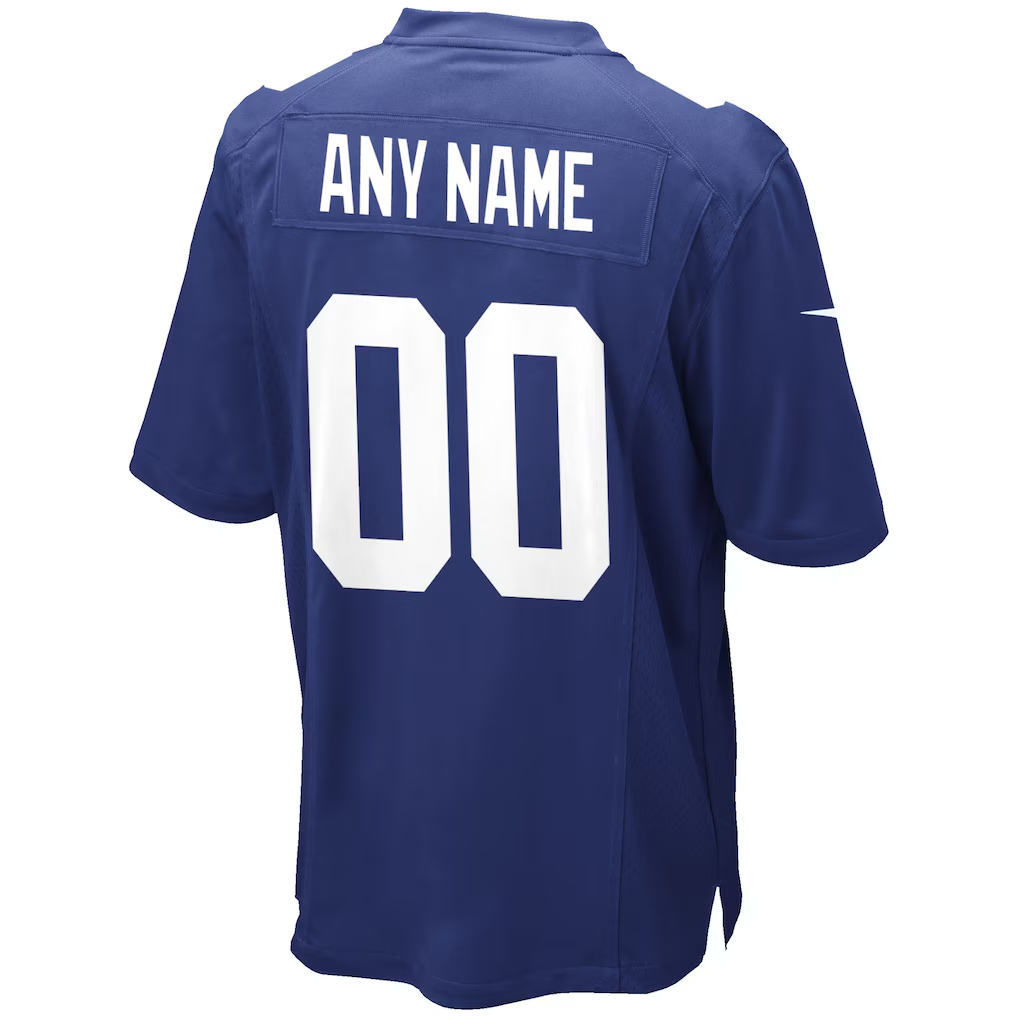 Custom New York Giants Royal Game Jersey