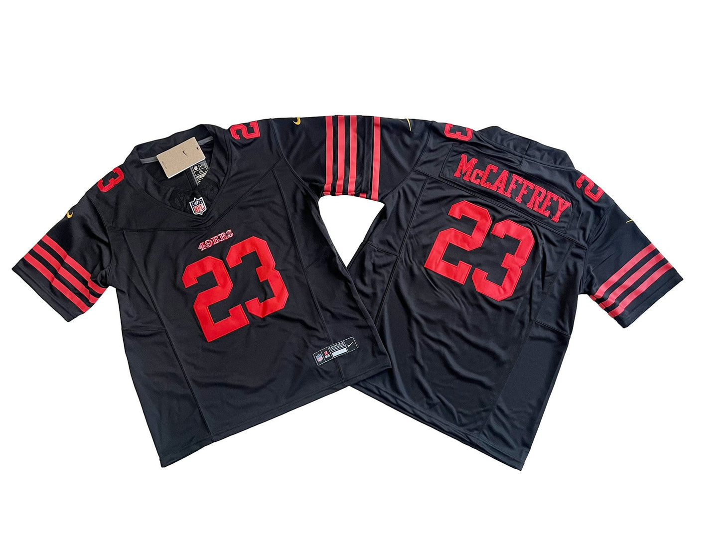 San Francisco 49ers 23# Christian McCaffrey Youth Vapor F.U.S.E. Limited Jers