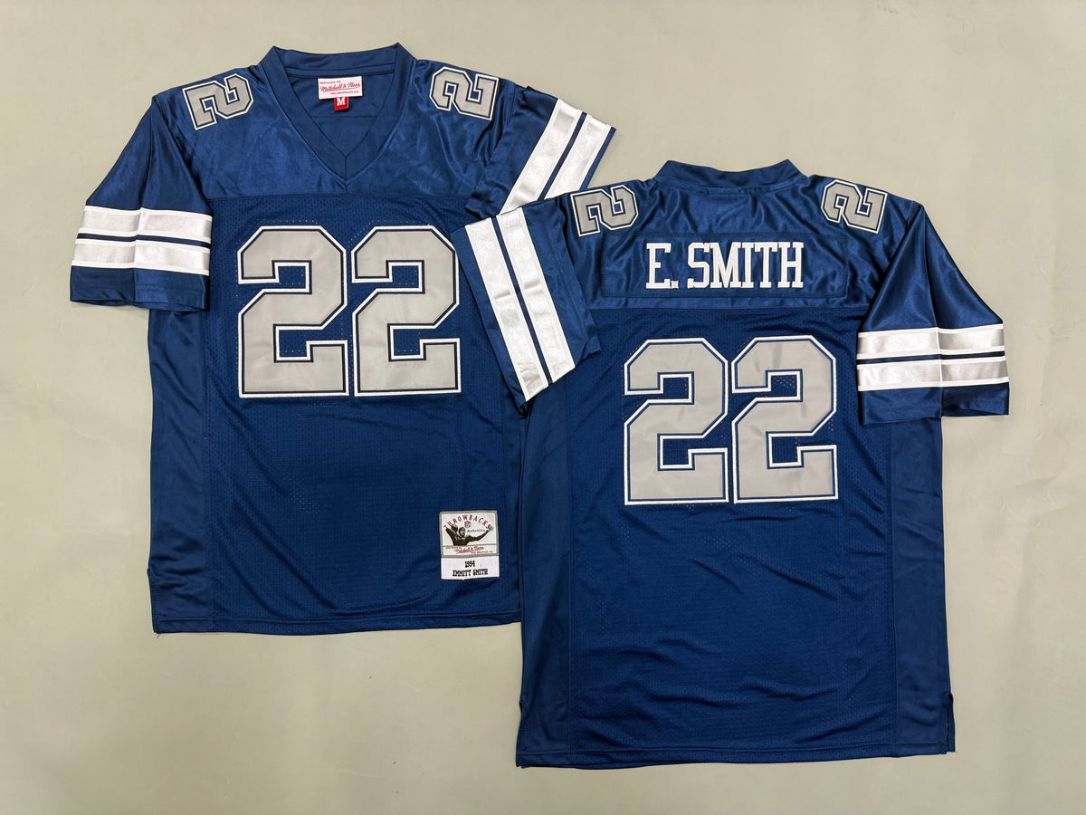 Mens Emmitt Smith#22 Dallas Cowboys Vintage Throwback Jersey