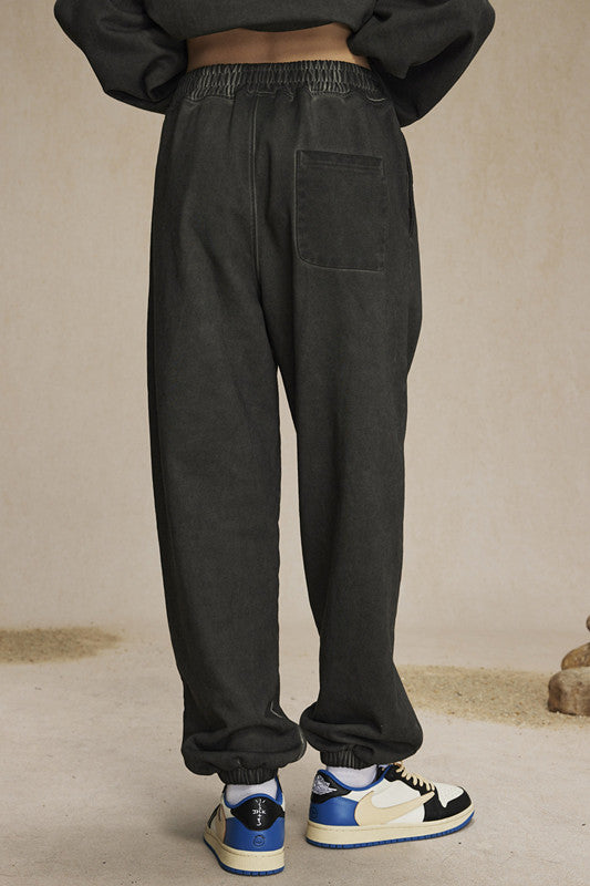 450GSM Dirty Effect Washed Out Sweatpants