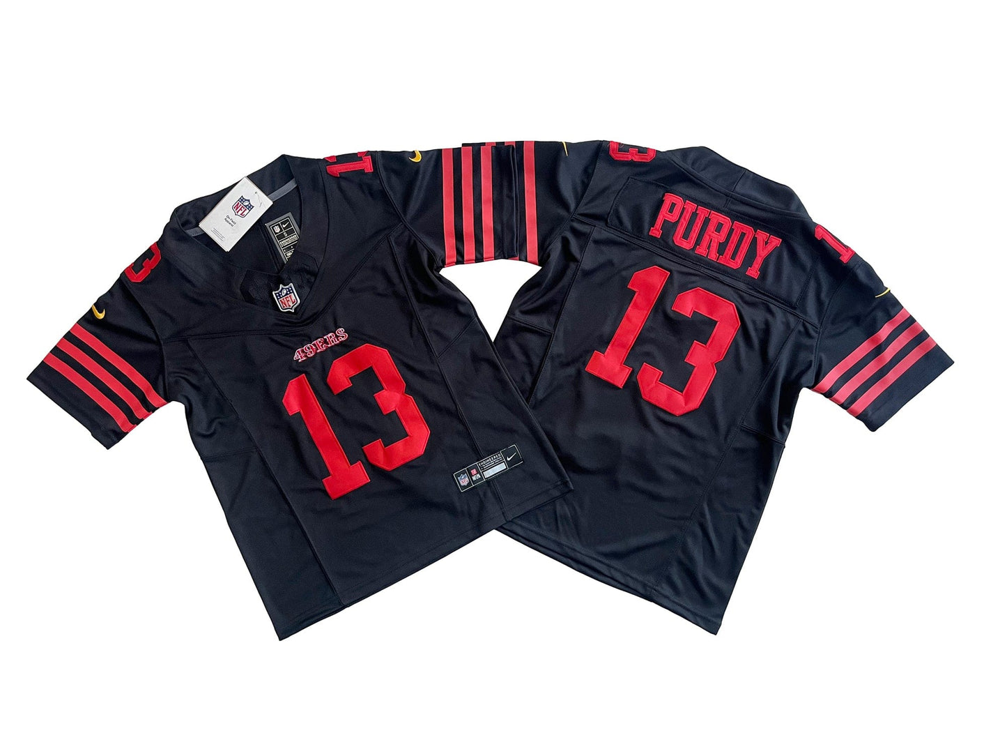 San Francisco 49ers 13# Brock Purdy Youth Vapor F.U.S.E. Limited Jersey-Black