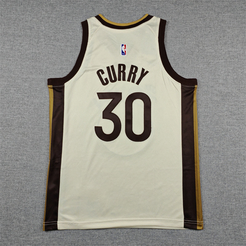 Youth Stephen Curry Golden State Warriors #30 City Edition Embroidered Jersey