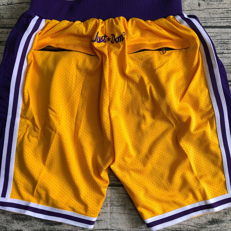 Los Angeles Lakers yellow Pocket Shorts