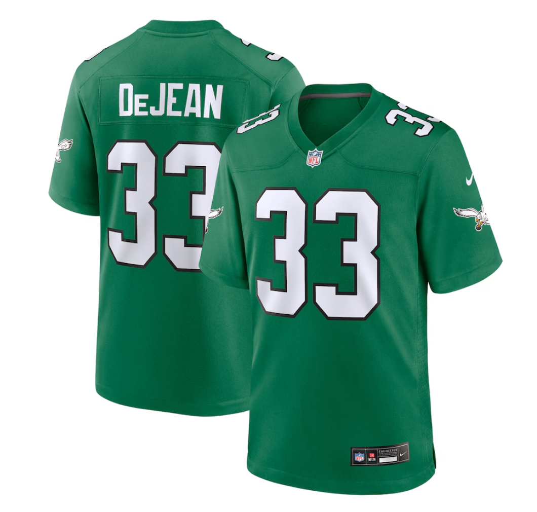 Cooper DeJean #33 Philadelphia Eagles Kelly Green Jersey