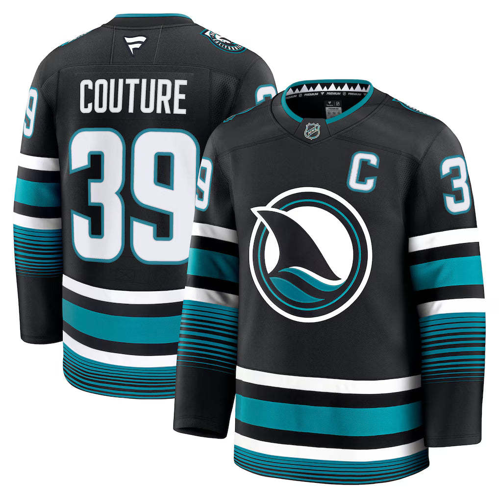 Logan Couture San Jose Sharks Alternate Premium Jersey - Black