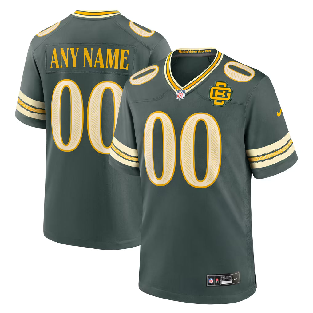 Men's Green Bay Packers Green 2026 Rivalries Collection Game Custom Jersey
