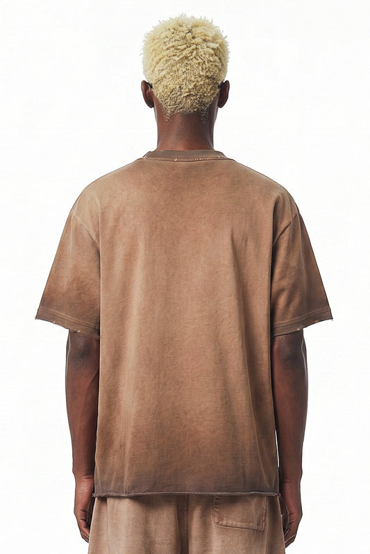 275GSM Distressed Sun Fade Tee
