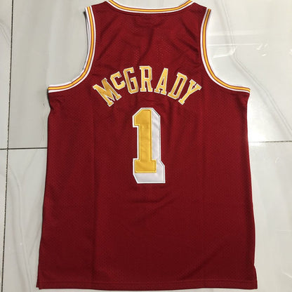Houston Rockets Tracy McGrady #1 Throwback Jersey - Dense Embroidery