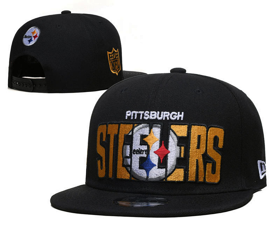 Pittsburgh Steelers Black Snapback Cap