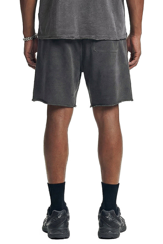 380GSM Distressed Patchwork Washed Short