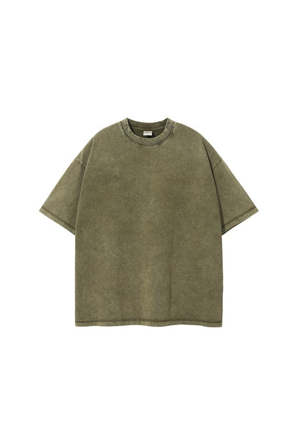 275GSM Double Stitch Sleeve Hem Washed Tee