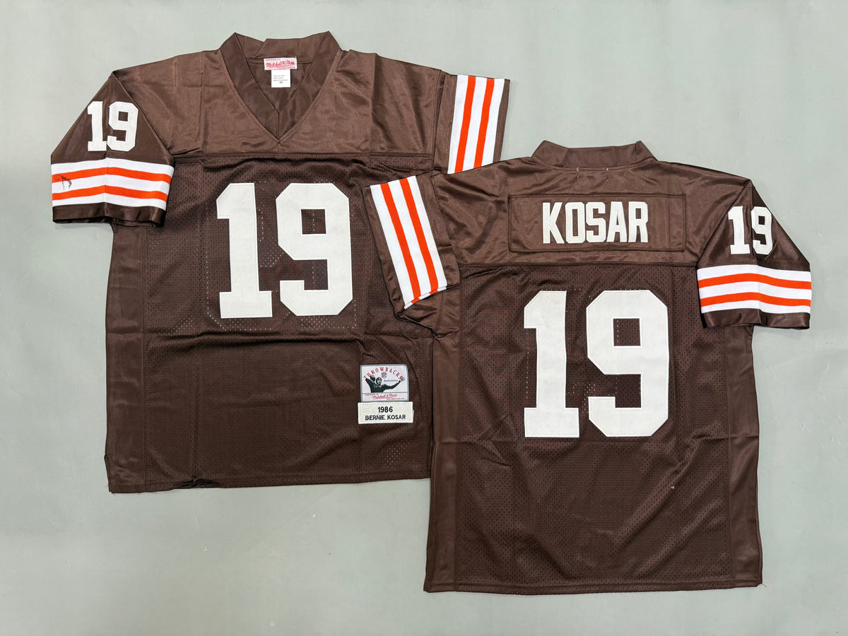 Mens Bernie Kosar#19 Cleveland Browns Vintage Throwback Jersey