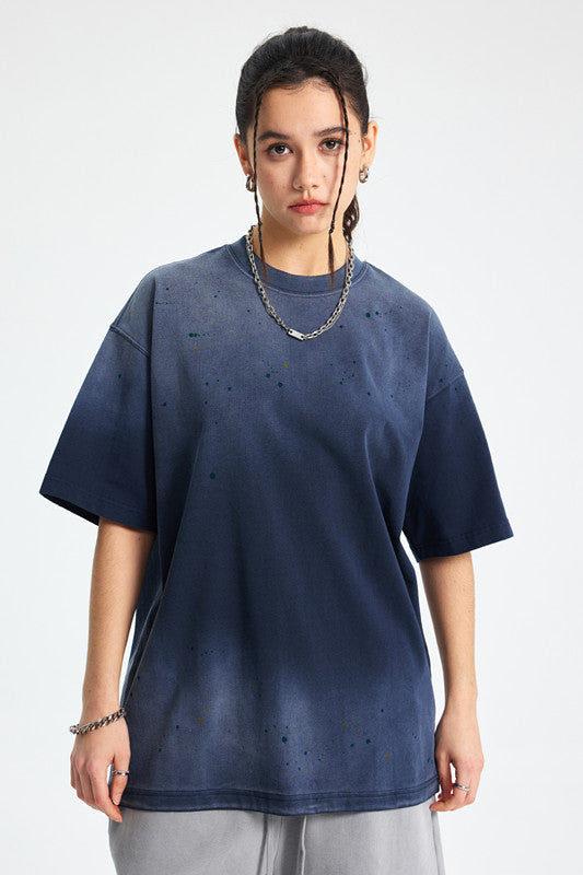 275GSM Ink Spray Washed Tee