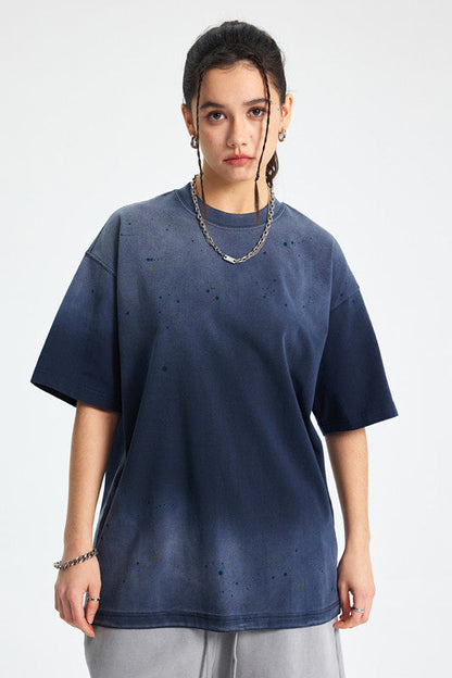 275GSM Ink Spray Washed Tee