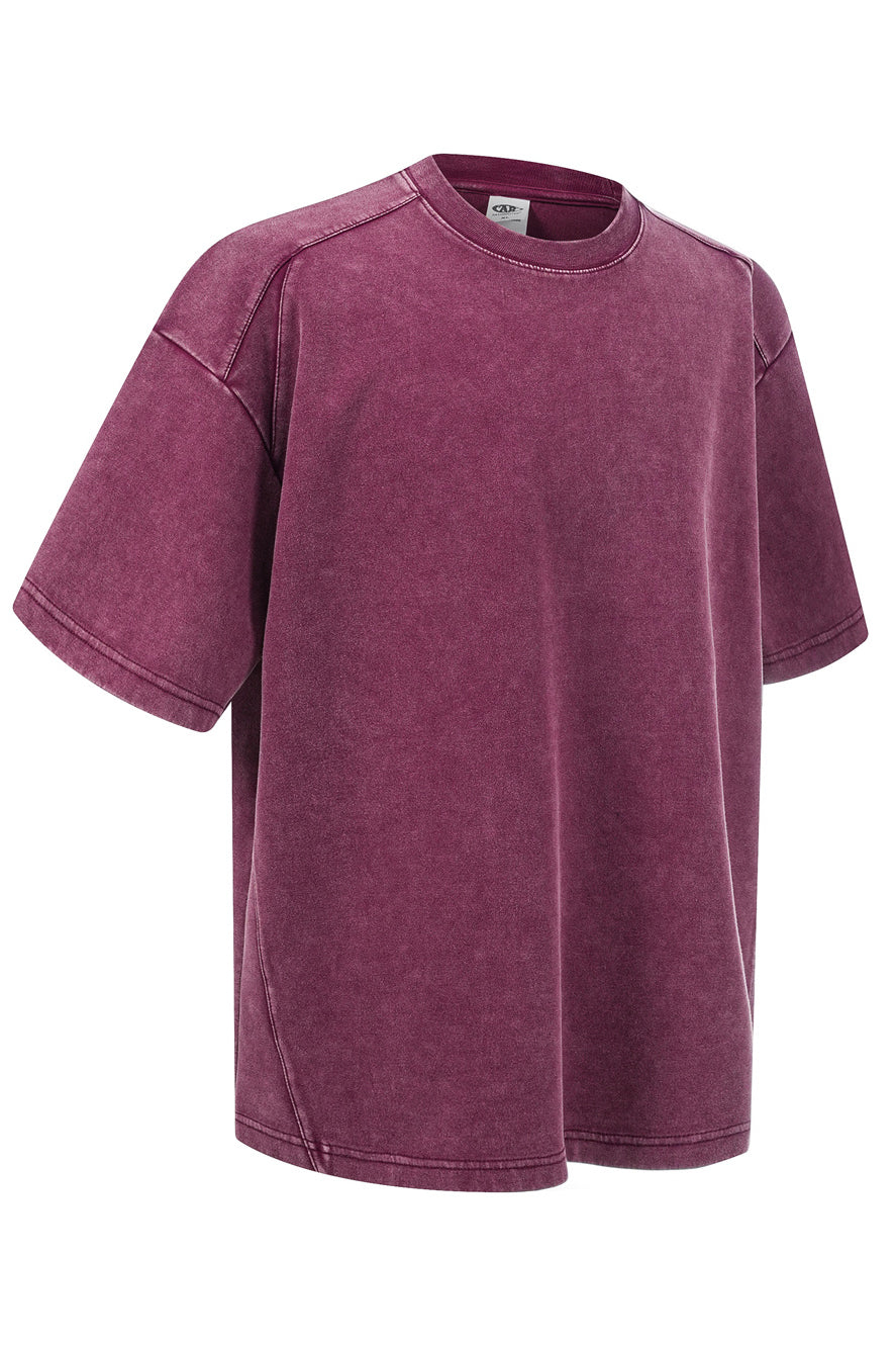 305GSM Splicing Washed Tee