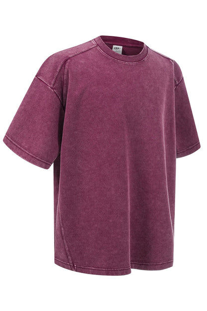 305GSM Splicing Washed Tee