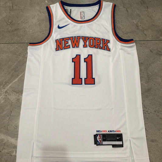 New York Knicks Jalen Brunson #11 Throwback Jersey - Dense Embroidery