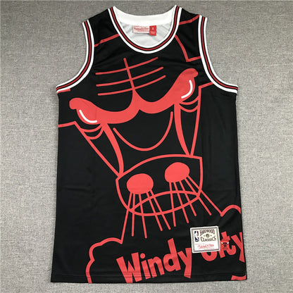 Michael Jordan Chicago Bulls 23 Red bigface jersey