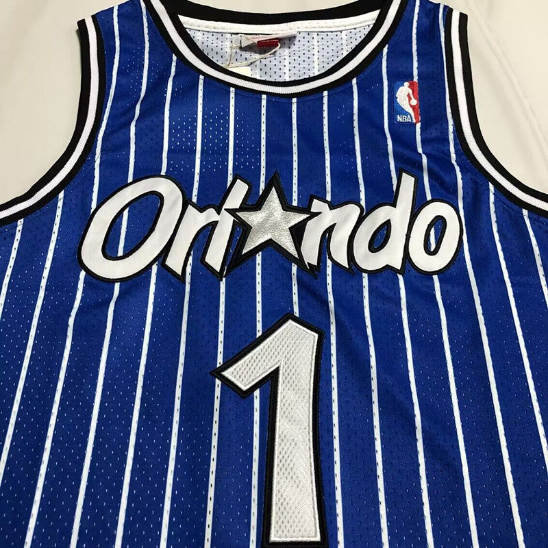 Orlando Magic Tracy McGrady #1 blue 2003 Throwback Jersey - Dense Embroidery